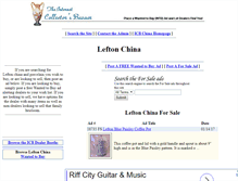 Tablet Screenshot of lefton.icollectorbazaar.com